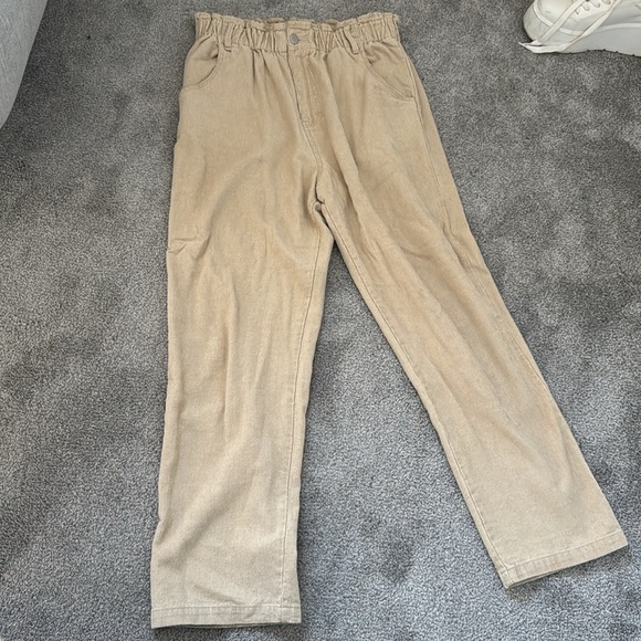 12th Tribe Sandstorm Taupe Corduroy Pants W L - Picture 2 of 4